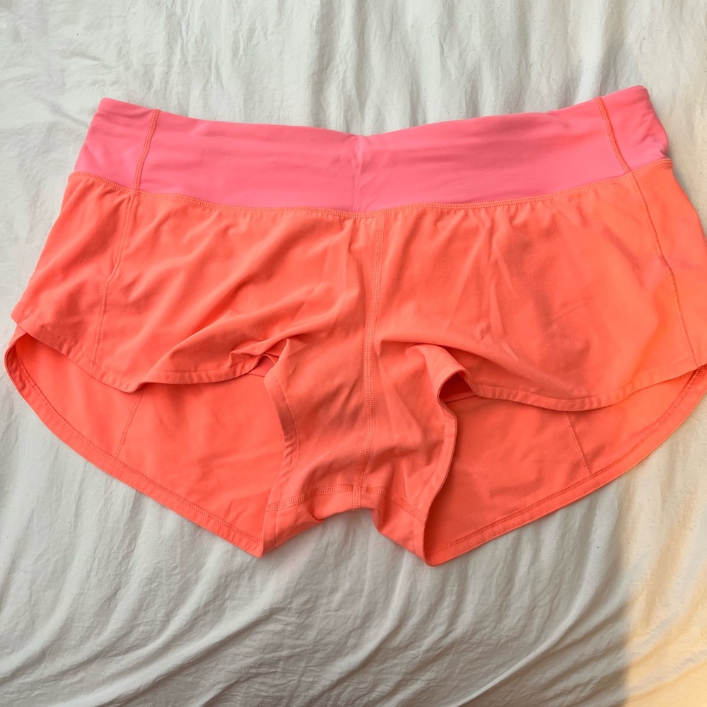 Speed up mid-rise lined lululemon shorts, 4 inches.